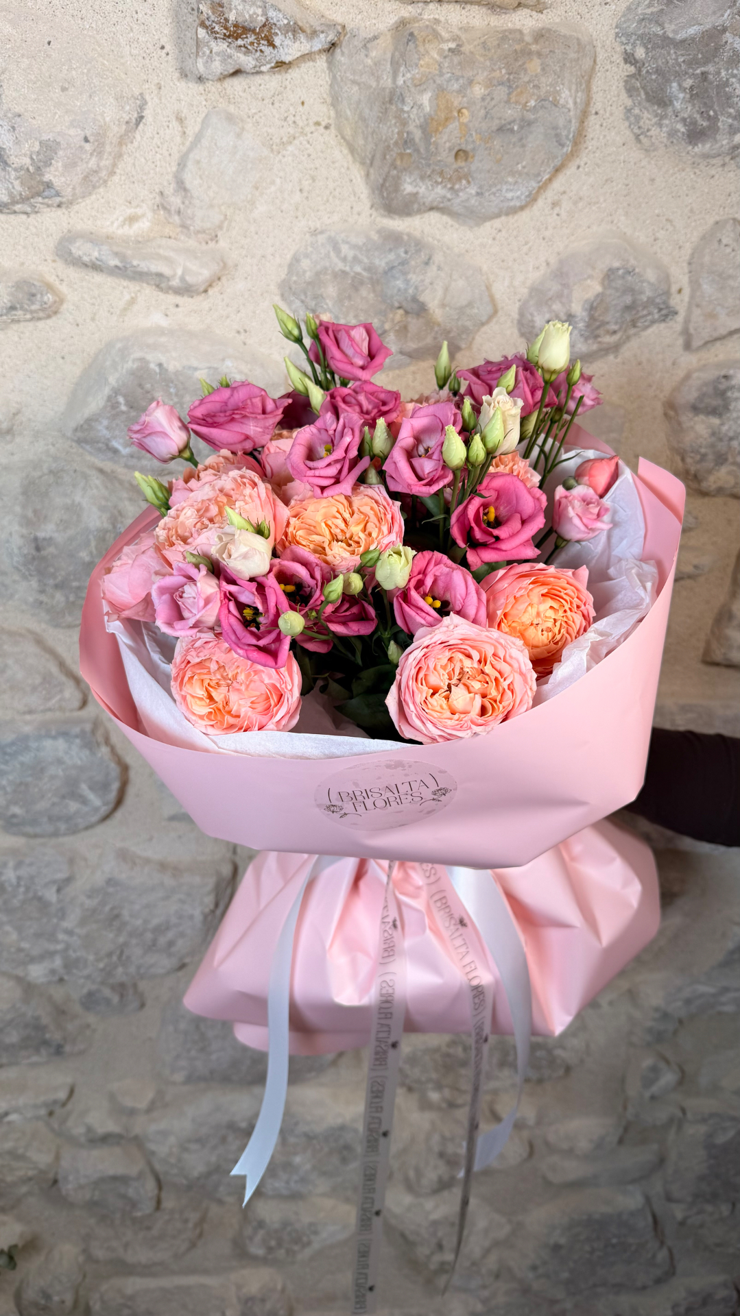 Jardín Rosa de Lisianthus