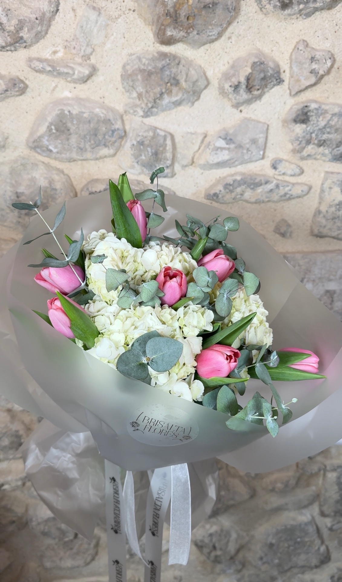 Tulipanes e hortensias